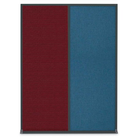 United Visual Products Single Door Radius Plus Corkboard, 18"X UV8000PLUS-BRONZE-AMETHY
